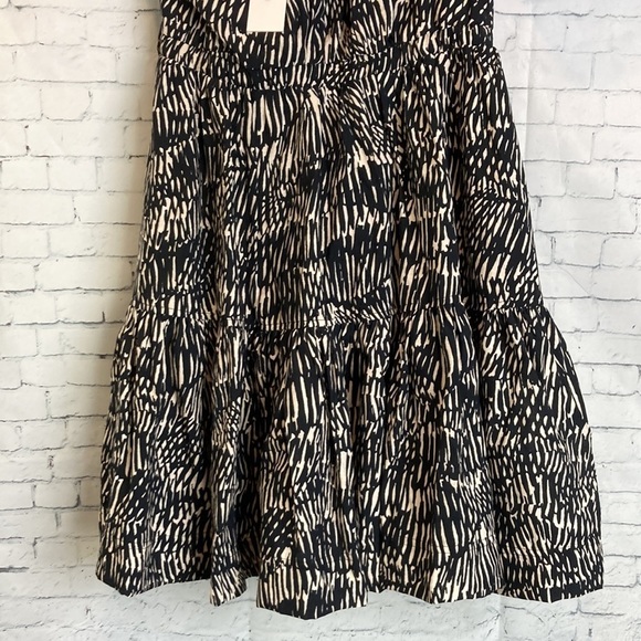 Jonathan Simkhai NWT Adriana Mini Dress Abstract Fern XS Asymmetrical Old Money - Picture 8 of 16